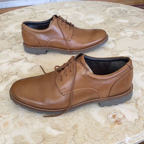 Rockport Colben Shock Absorbing Leather Oxfords - Picture 1 of 11